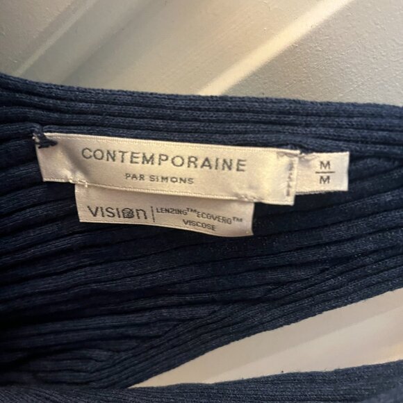 Contemporaine Vision dark-blue thick strap cami - Picture 3 of 3